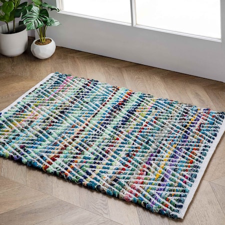 Nuloom Rochell Hand Woven Chevron Area Rug 3ft x 5ft VIAG01C-305